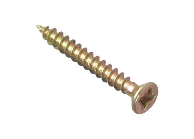 Forgefix Multi-Purpose Pozi Compatible Screw CSK ST ZYP 3.0 x 30mm Box 200 ForgeFix - RockBottom Northampton