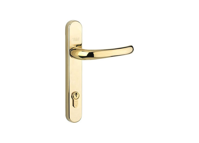 Yale Locks Retro Door Handle PVCu Polished PVD Gold Finish Yale Locks - RockBottom Northampton