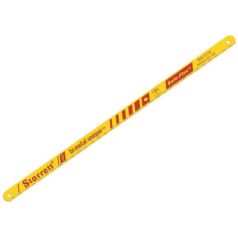 Starrett Bi-Metal Unique Safe-Flex Hacksaw Blade 300mm (12in) x 18 TPI Pack 100 Starrett - RockBottom Nothampton