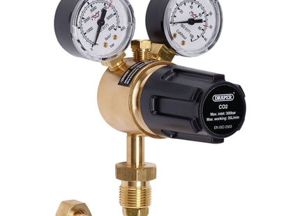 Draper Industrial Gas Bottle Regulator with Double Gauge, 300 bar 70147 Draper - Town Tools 