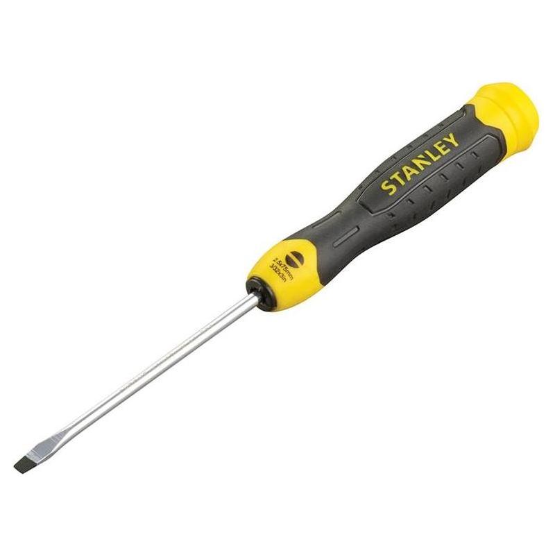 Stanley® Hand Tools Cushion Grip Screwdriver Parallel Tip 2.5 x 75mm STANLEY® Hand Tools - RockBottom Nothampton