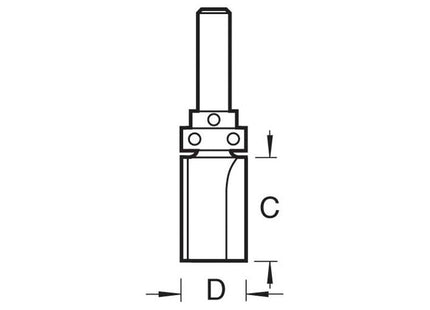 Trend TR29 x 1/4 TCT Shank Mounted Bearing Guided Profiler 12.7 x 25.4mm Trend - RockBottom Northampton