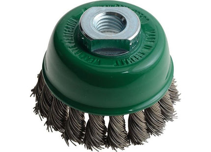 Lessmann Knot Cup Brush 65mm M14x2.0, 0.50 Stainless Steel Wire Lessmann - RockBottom Northampton
