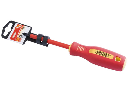 Draper Fully Insulated Soft Grip PZ TYPE Screwdriver, No.2 x 100mm 46534 Draper - Town Tools 