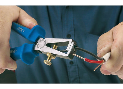 Draper Heavy Duty Soft Grip Wire Stripping Pliers, 150mm 68894 Draper - Town Tools 