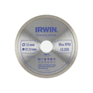 Irwin® Continuous Rim Diamond Blade 115 x 22.23mm IRWIN® - RockBottom Northampton