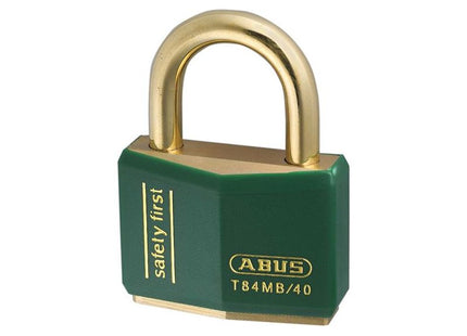Abus Mechanical T84MB/40mm Green Rustproof Padlock Keyed Alike 8403 ABUS Mechanical - RockBottom Northampton 