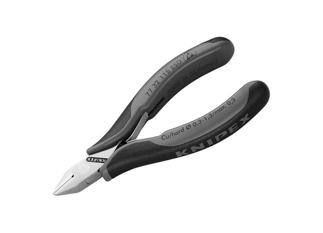 Knipex ESD Electronics Diagonal Cutters - Pointed Head Small Bevel 115mm Knipex - RockBottom Northampton