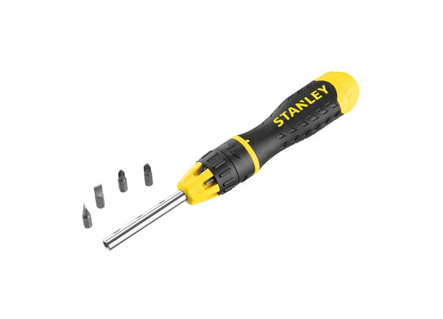 Stanley® Hand Tools Multibit Ratchet Screwdriver &10 Bits STANLEY® Hand Tools - RockBottom Nothampton