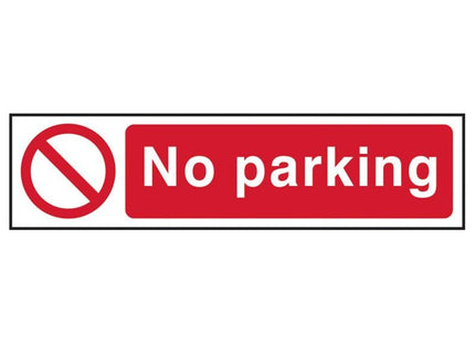 Scan No Parking - PVC Sign 200 x 50mm Scan - RockBottom Nothampton