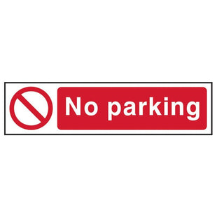 Scan No Parking - PVC Sign 200 x 50mm Scan - RockBottom Nothampton