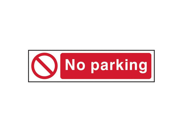 Scan No Parking - PVC Sign 200 x 50mm Scan - RockBottom Nothampton