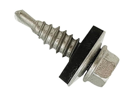 Forgefix TechFast Self-Drilling Stitching Hex Screw & Washer No.1 Tip 6.3 x 22mm Box 100 ForgeFix - RockBottom Northampton