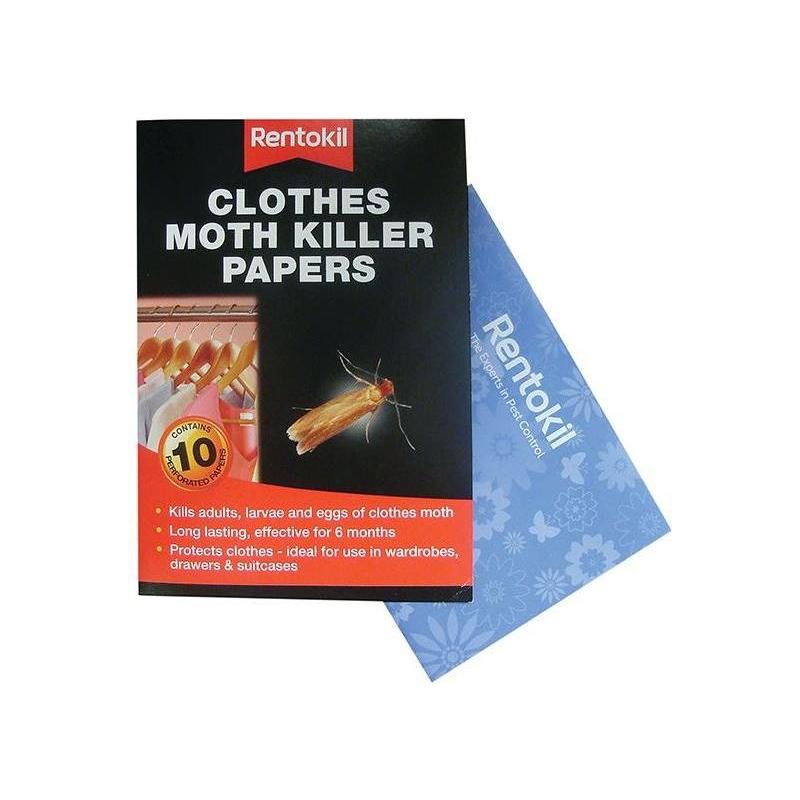 Rentokil Clothes Moth Papers (Pack 10) Rentokil - RockBottom Nothampton