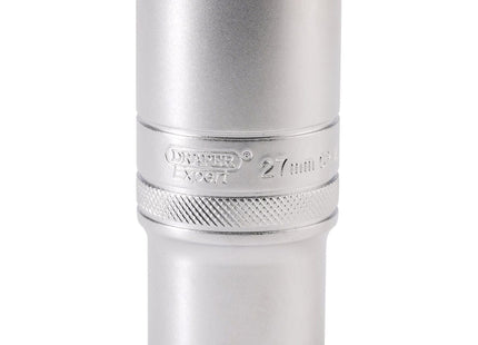 Draper 6 Point Metric Deep Socket, 1/2" Sq. Dr., 27mm 16657 Draper - Town Tools 