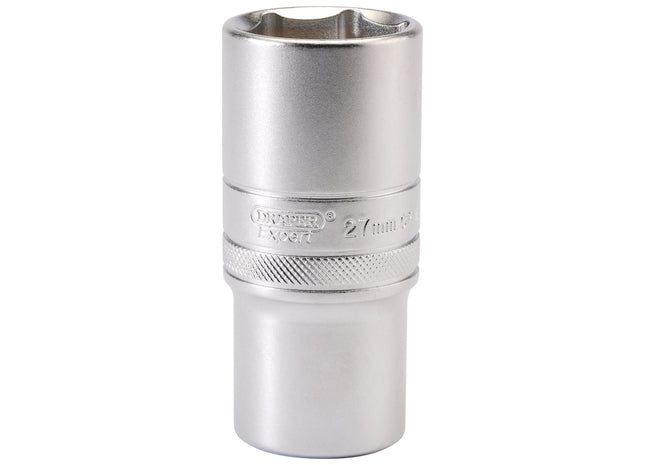 Draper 6 Point Metric Deep Socket, 1/2" Sq. Dr., 27mm 16657 Draper - Town Tools 