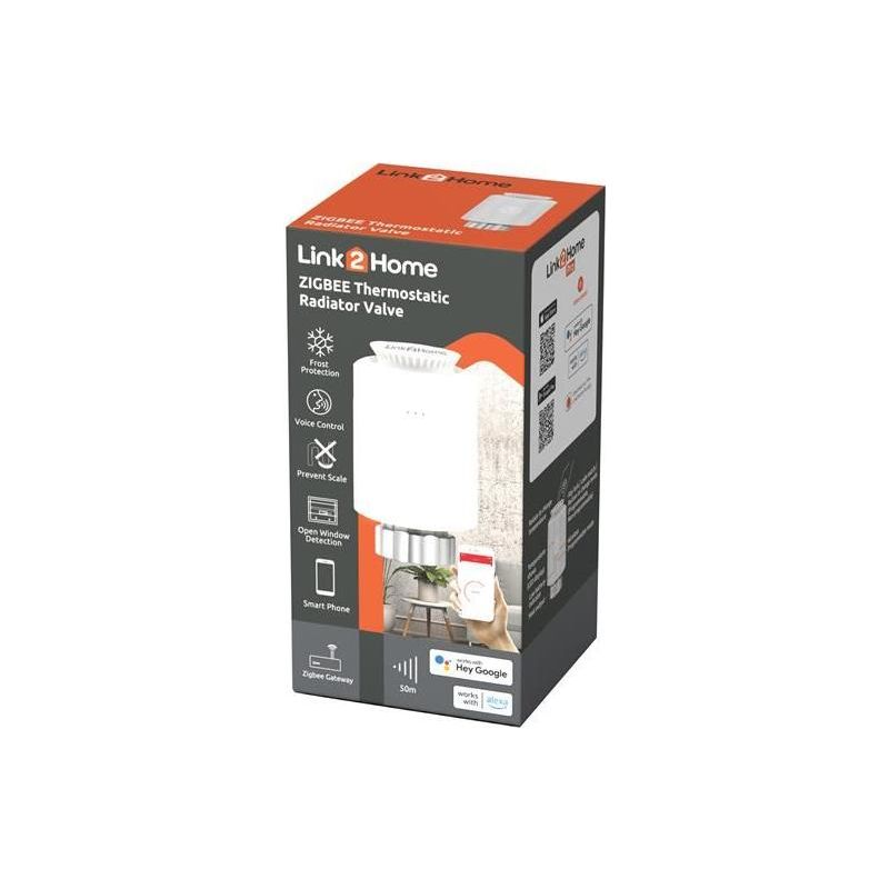 Link2Home Zigbee Thermostatic Radiator Valve Link2Home - RockBottom Northampton