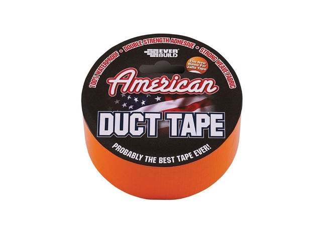 Everbuild Sika American Duct Tape 50mm x 25m Orange Everbuild Sika - RockBottom Northamptin
