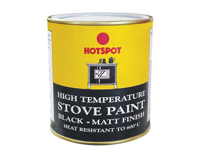 Hotspot Stove Paint Matt Black 500ml Hotspot - RockBottom Northampton