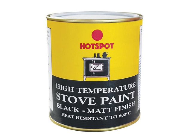 Hotspot Stove Paint Matt Black 500ml Hotspot - RockBottom Northampton