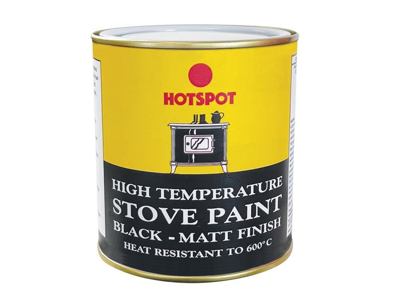 Hotspot Stove Paint Matt Black 500ml Hotspot - RockBottom Northampton