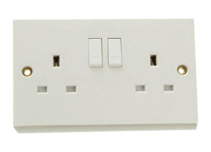 Smj Switched Socket 2-Gang 13A Trade Pack SMJ - RockBottom Nothampton