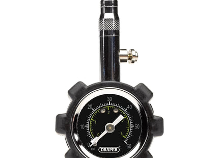 Draper Tyre Pressure Gauge TPGP, 0 - 60psi, 0 - 4 bar 91365 Draper - Town Tools 