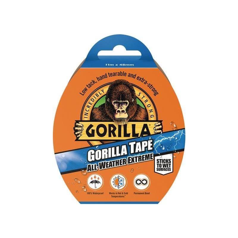 Gorilla Glue Gorilla Tape® All-Weather Extreme 48mm x 11m Black Gorilla Glue - RockBottom Northampton