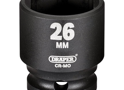 Draper Draper Hi-TORQ Impact Socket, 1/2" Sq. Dr., 26mm Draper - Town Tools