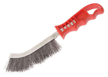 Faithfull Wire Scratch Brush Steel Red Handle Faithfull - RockBottom Northampton