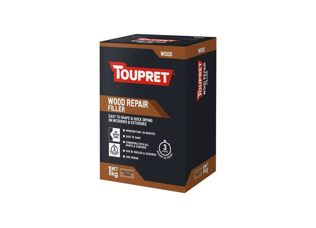 Toupret Wood Repair Filler Natural Wood 1kg Toupret - RockBottom Northampton