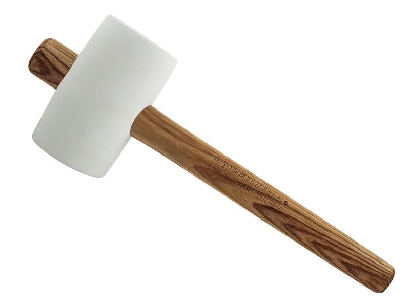 Faithfull FSC White Rubber Mallet 24oz Faithfull - RockBottom Northampton