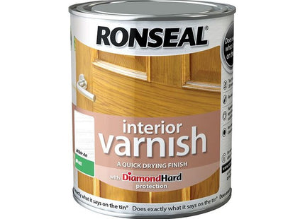 Ronseal Interior Varnish Quick Dry Matt White Ash 750ml Ronseal - RockBottom Nothampton