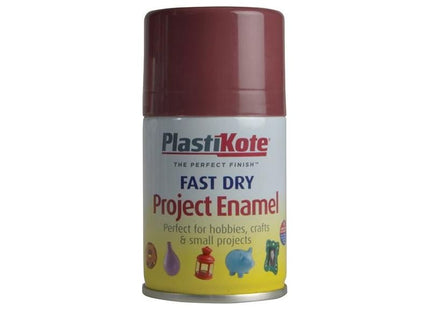 Plastikote Fast Dry Enamel Aerosol Aubergine 100ml PlastiKote - RockBottom Nothampton