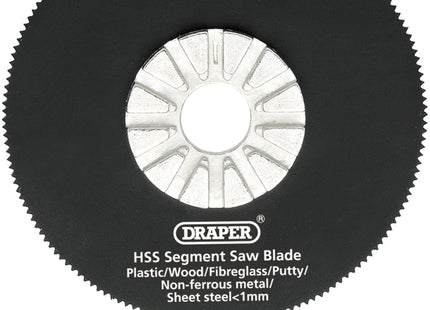 Draper HSS Segment Saw Blade, 63mm Diameter, 18tpi 26057 Draper - Town Tools 