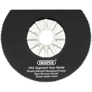 Draper HSS Segment Saw Blade, 63mm Diameter, 18tpi 26057 Draper - Town Tools 