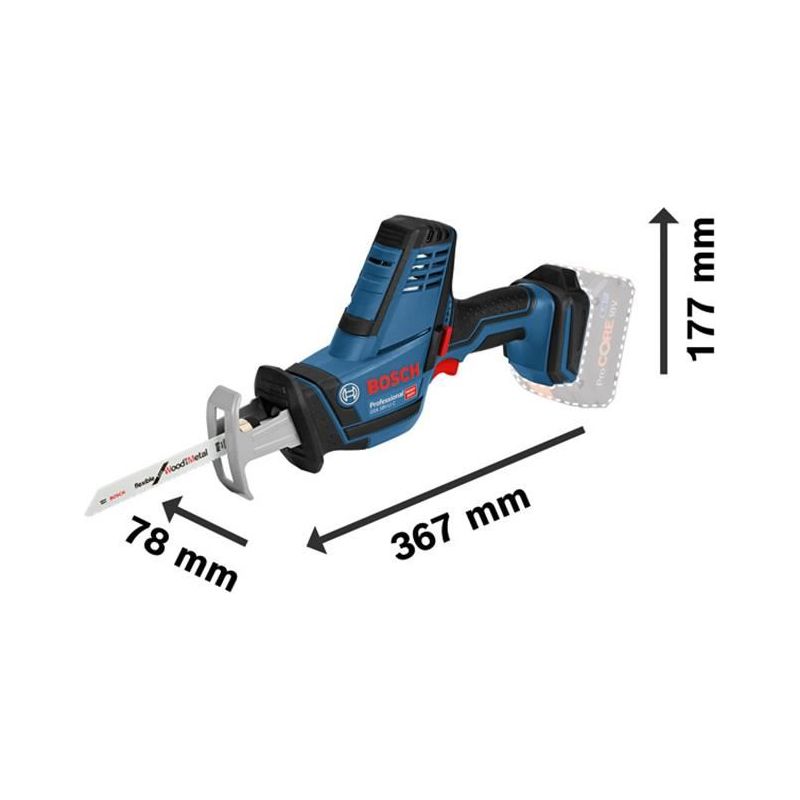 Bosch GSA 18V-LI C Professional Reciprocating Saw 18V Bare Unit Bosch - RockBottom Northampton