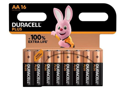 Duracell AA Cell +100% Plus Power Batteries (Pack 16) Duracell - RockBottom Northampton