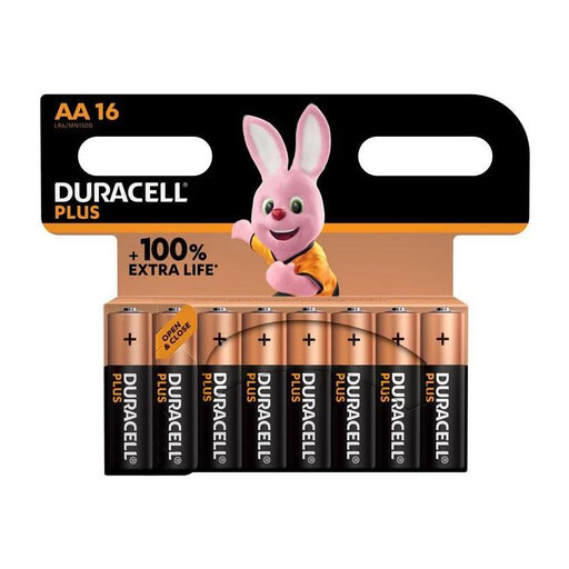 Duracell AA Cell +100% Plus Power Batteries (Pack 16) Duracell - RockBottom Northampton