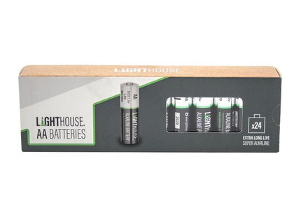 Lighthouse AA LR6 Alkaline Batteries 2400 mAh (Pack 24) Lighthouse - RockBottom Northampton