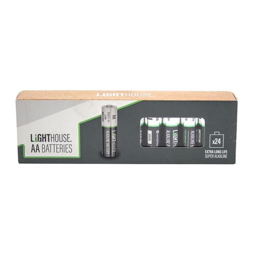 Lighthouse AA LR6 Alkaline Batteries 2400 mAh (Pack 24) Lighthouse - RockBottom Northampton