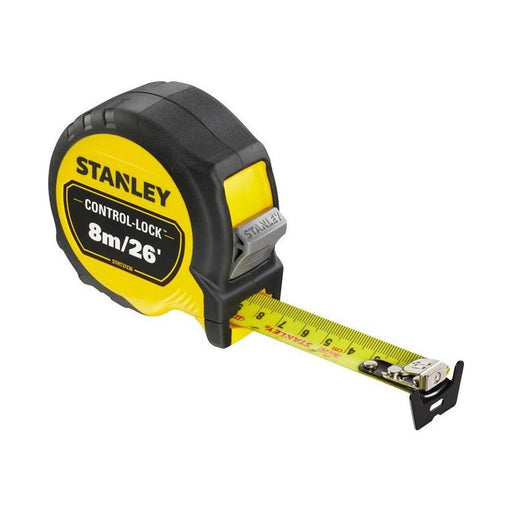 Stanley® Hand Tools CONTROL-LOCK™ Pocket Tape 8m/25ft (Width 25mm) STANLEY® Hand Tools - RockBottom Nothampton