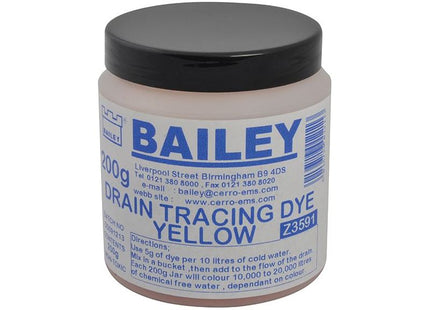 Bailey Products 3591 Drain Tracing Dye - Yellow Bailey Products - RockBottom Northampton