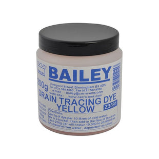 Bailey Products 3591 Drain Tracing Dye - Yellow Bailey Products - RockBottom Northampton