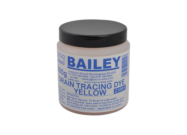 Bailey Products 3591 Drain Tracing Dye - Yellow Bailey Products - RockBottom Northampton