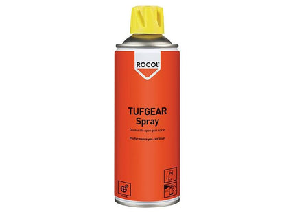 Rocol TUFGEAR Open Gear Lubricant Spray 400ml ROCOL - RockBottom Nothampton