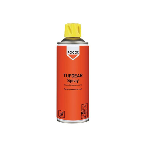 Rocol TUFGEAR Open Gear Lubricant Spray 400ml ROCOL - RockBottom Nothampton