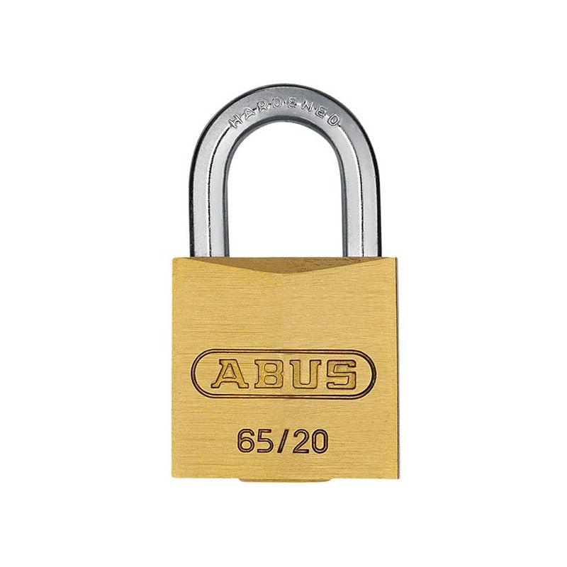 Abus Mechanical 65/20mm Brass Padlock Keyed Alike 204 ABUS Mechanical - RockBottom Northampton 