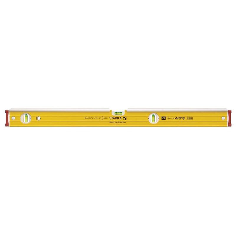 Stabila 96-2-K Double Plumb Masons Spirit Level 3 Vial 16403 80cm Stabila - RockBottom Nothampton