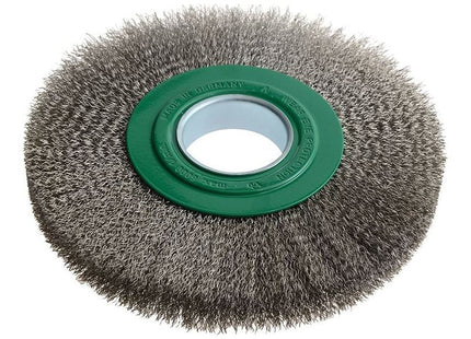 Lessmann Wheel Brush D200mm x W24-27 x 50 Bore Stainless Steel Wire 0.30 Lessmann - RockBottom Northampton